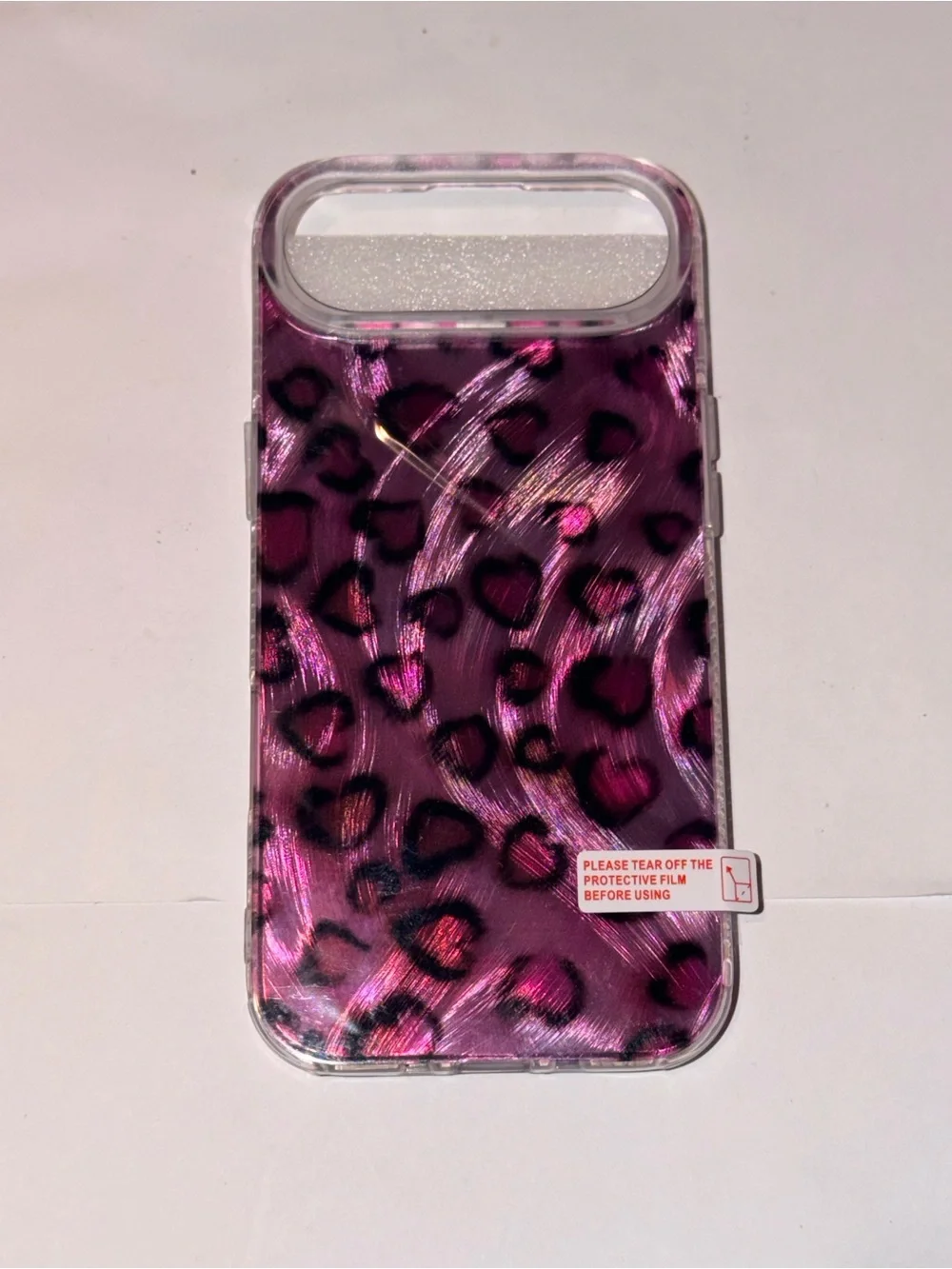 Pink Leopard Pattern IPhone 17 Air Case - Compatible Cell Phone Accessory